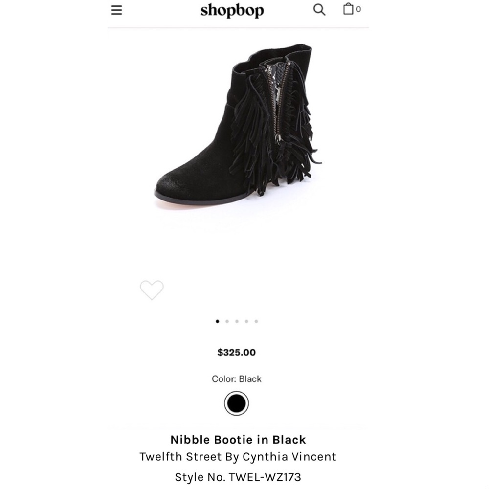 ANTHRO CYNTHIA VINCENT Nibble Fringe Suede Booties - Picture 6 of 8